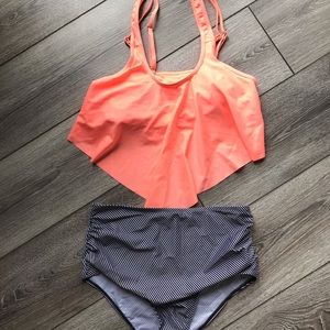 Tankini high waisted set! Size large.